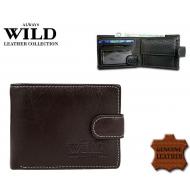 Meeste rahakott 5130L-10L Brown, ALWAYS WILD, Nahast rahakotid